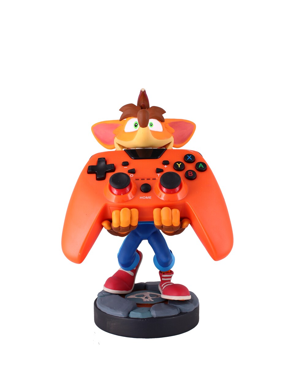 Exquisite Gaming: Crash Bandicoot 4 - Original Mobile Phone & Gaming Controller Holder, Device Stand, Cable Guys, Licensed Figure